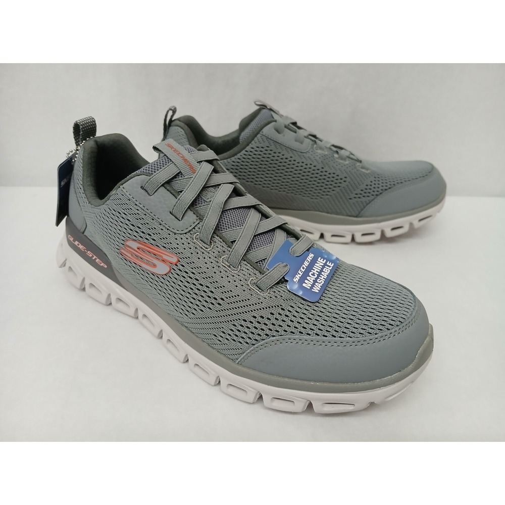 Skechers Men's Glide-Step Air‎ Cooled Running Shoes 232135 Gray Sz 9